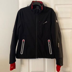 HYRA Snow Jacket size S Italy size 50 color black and red zipper front